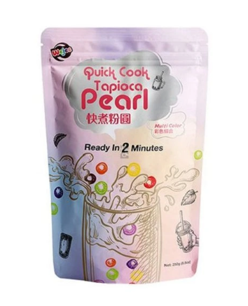 WEJEE Tapioca Pearls Multi Color Quick Cooking 250