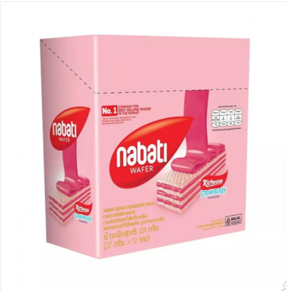 NABATI Strawberry Wafer 12X27G