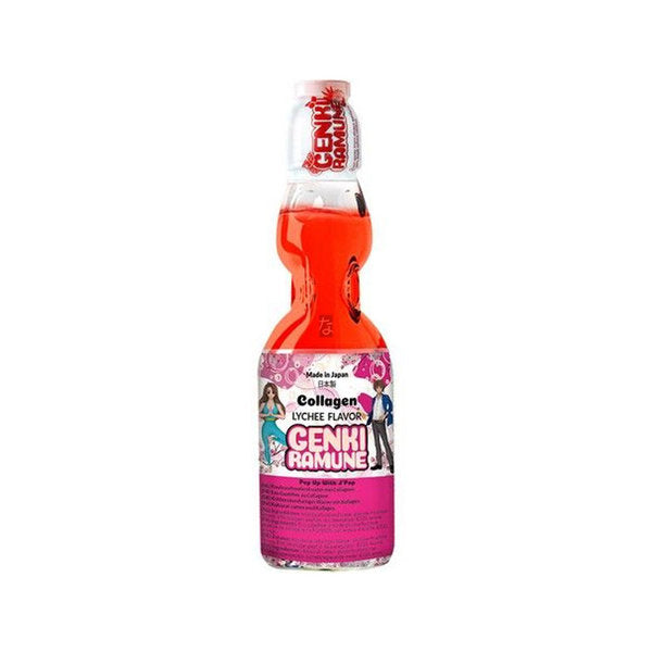 GENKI RAMUNE Collagen Drink Lychee 200 Ml