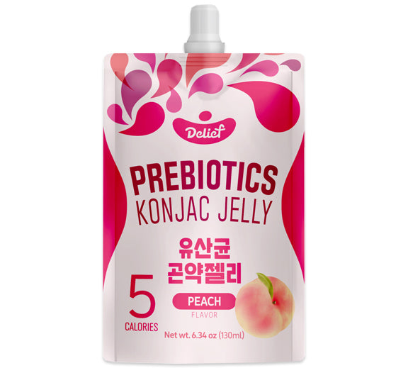 DELIEF Vegan Collagen Konjac Jelly Peach - Thach Collagen Vi Dao 120G