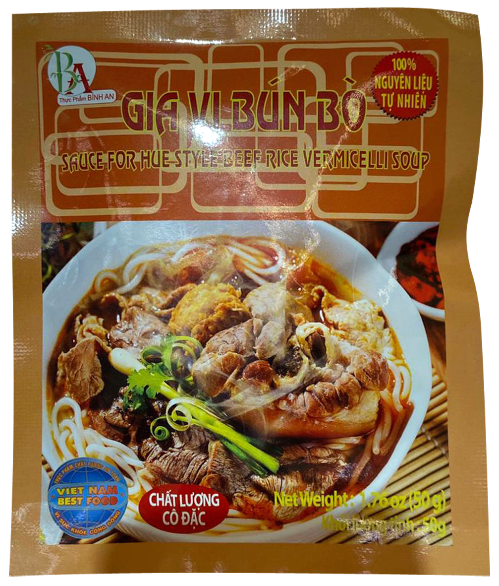 BINH AN Beef Noodles Sauce Hue 50 G