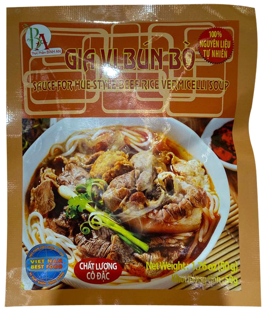 BINH AN Beef Noodles Sauce Hue 50 G