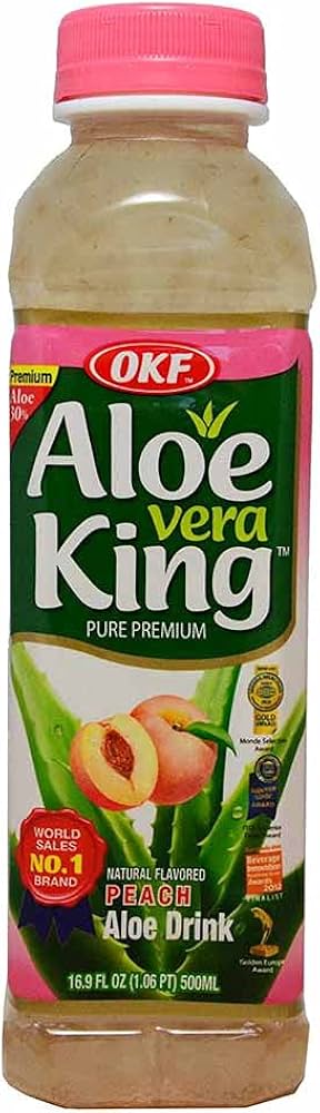 OKF Aloe Vera Drink Peach 500 Ml