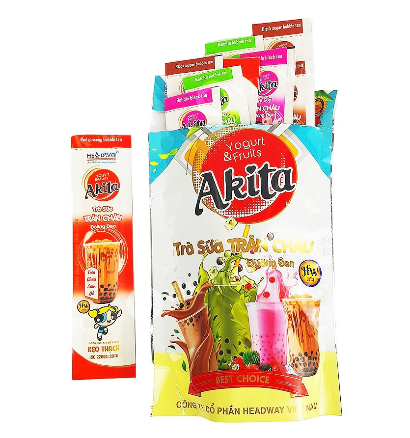 AKITA Pudding Jelly Stick Bubble Milk Flavor 300G