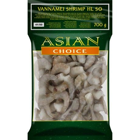 ASIAN CHOICE Vannamei Shrimp Hlso 41/50 1Kg