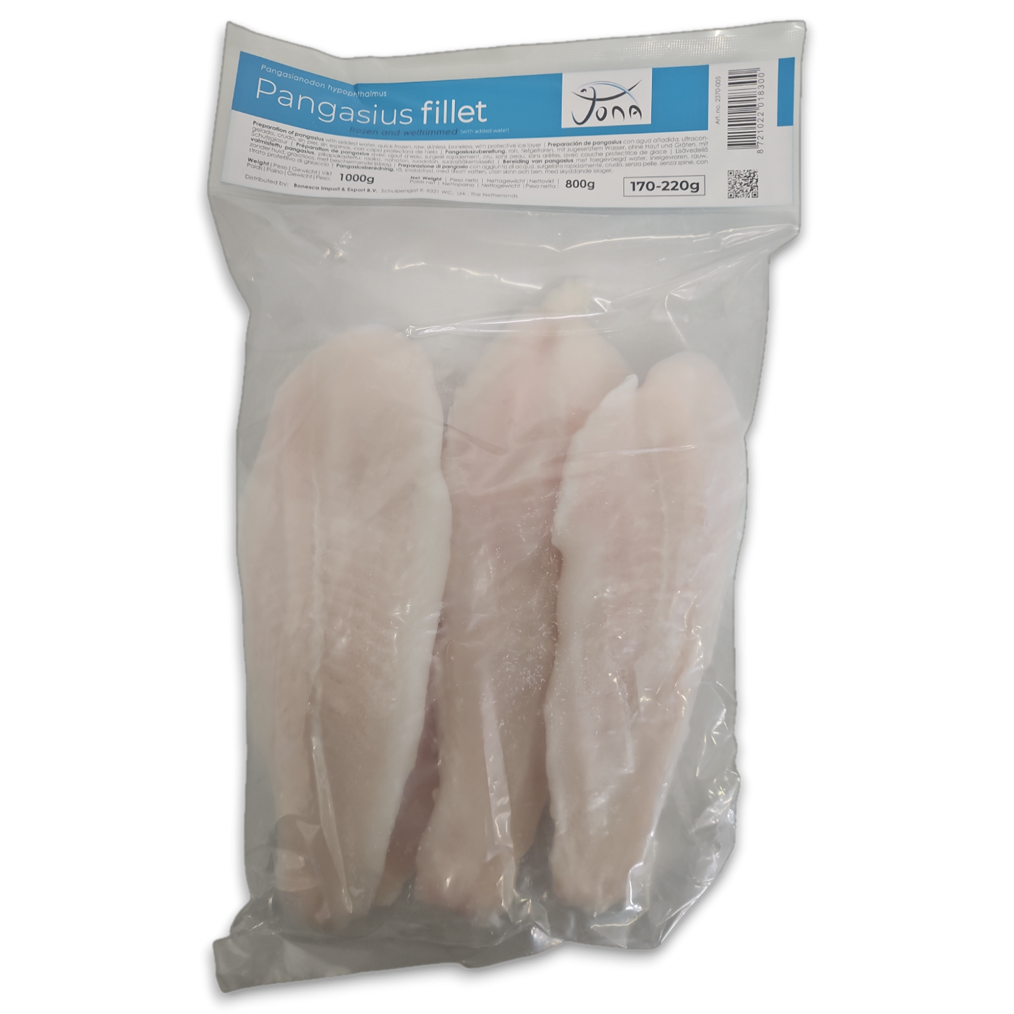 BONESCA Bonemer Pangasius Fillet 170-220G Iqf 20% 1Kg