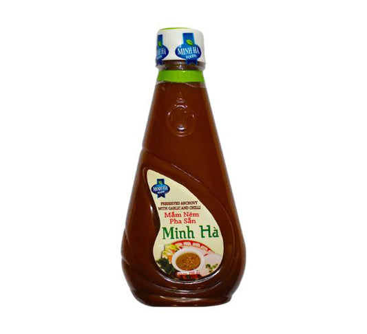 MINH HA Instant Preserved Grounded Anchovy With Garlic & Chili - Mam Nem 250 Ml