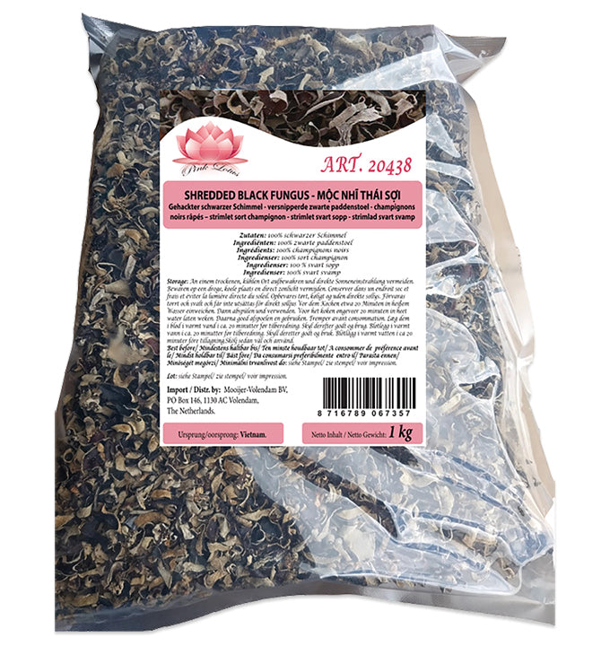 PINK LOTUS Chopped Black Fungus / Nam Meo Cat Soi1 Kg