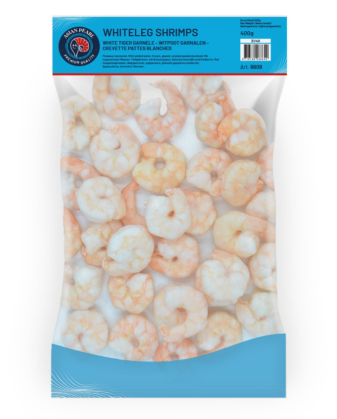 MOOIJER White Leg Vannamei Shrimps Cooked P&D 31/40 500G