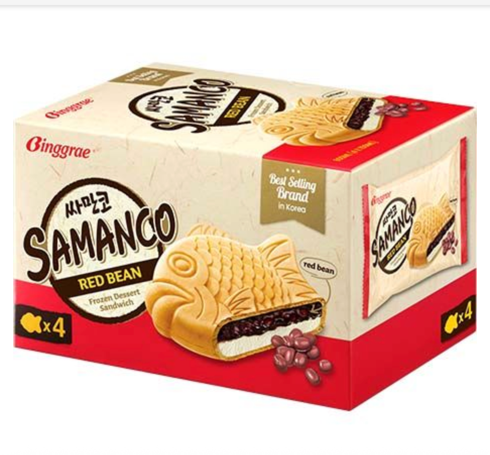 BINGGRAE Ice Cream Sandwich Samanco 4 X 96,7 G