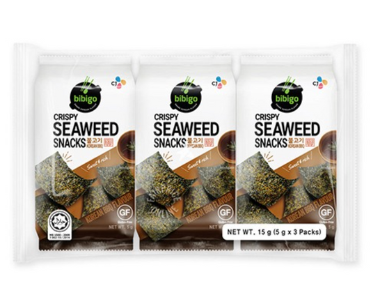 BIBIGO Seaweed Snack Crispy Bbq 5 G