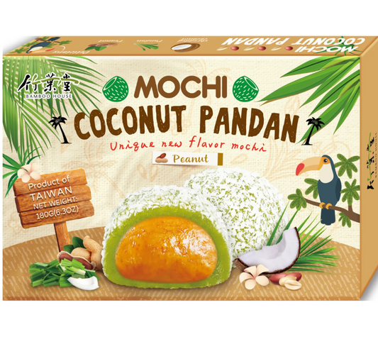 BAMBOO HOUSE Coconut Pandan Mochi Peanut 180G