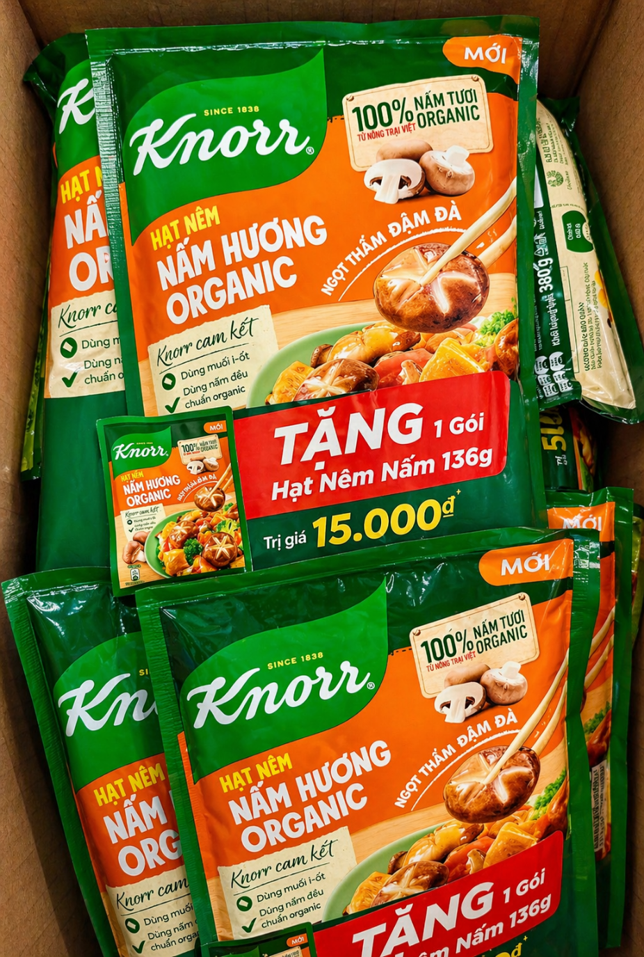 KNORR Mushroom Seasoning Powder / Hat Nem Nam Huong 380G + Extra 136G