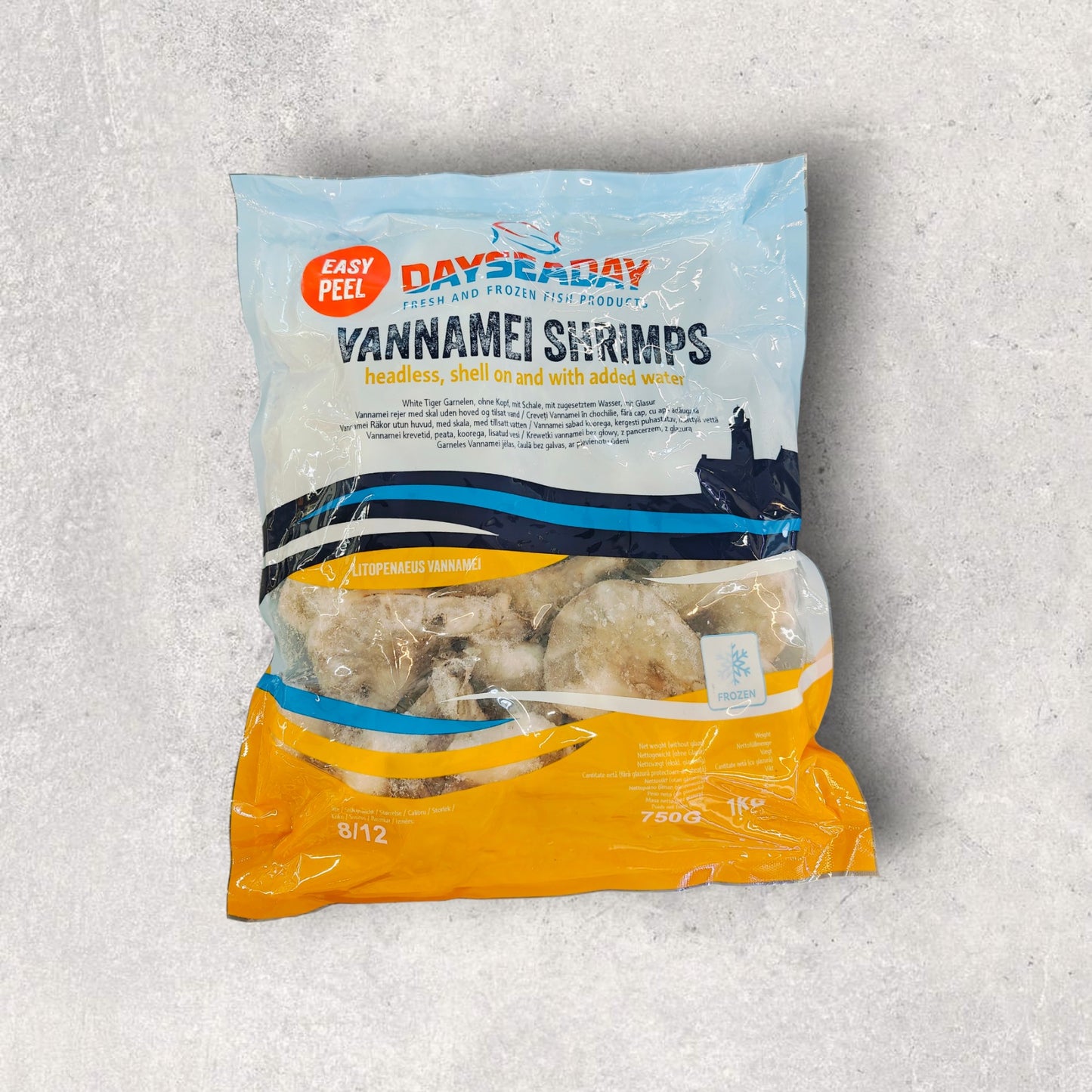 DAYSEADAY Vannamei Shrimps Hlso 8/12 - Ep - 25% 1Kg