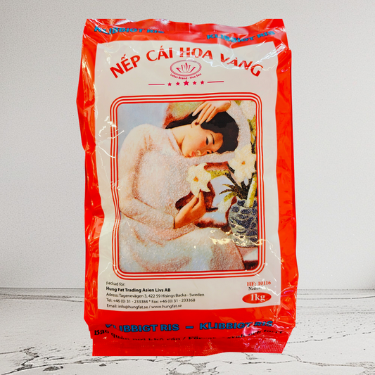 LOTUS Round Glutinous Rice - Nep Cai Hoa Vang 1Kg