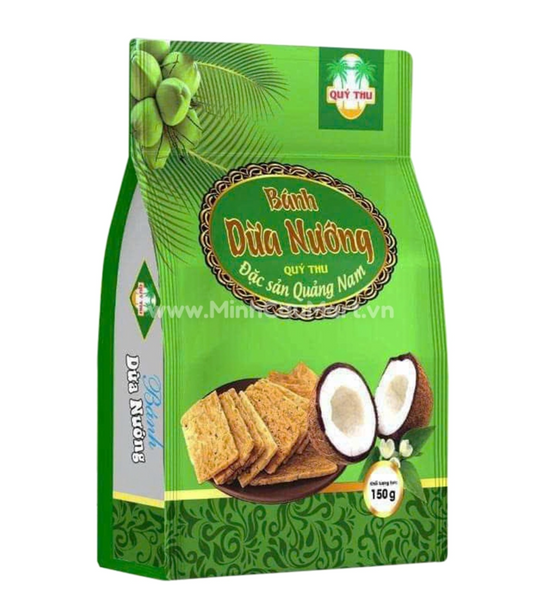 JASMINE Coconut Cracker Original Flavour 150G - Banh Dua Nuong