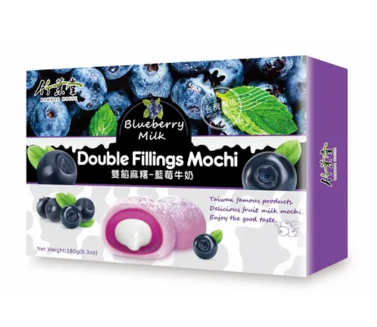 BAMBOO HOUSE Double Filling Mochi Blueberry Milk 180G