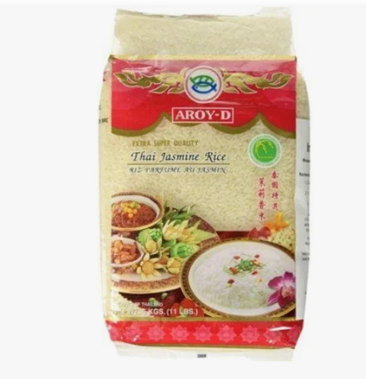 AROY-D Jasmine Rice 100% Long Grain 5Kg