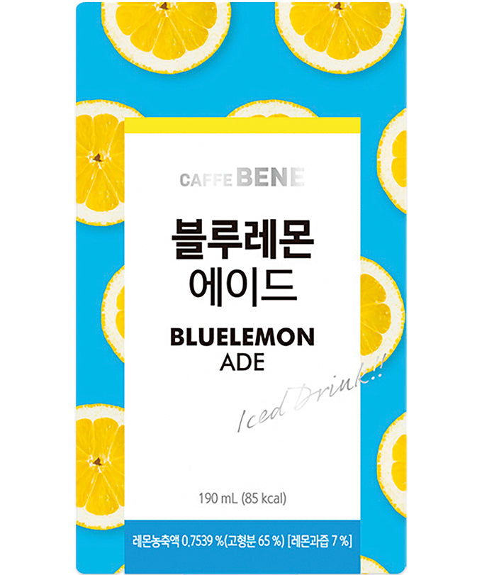 CAFFE BENE Blue Lemon-Flavored Soft Drink 190 Ml