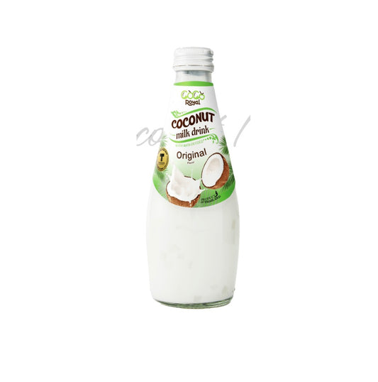 ROYAL PLUS Coconut Milk With Nata De Coco Original Flavor Bottle 290Ml
