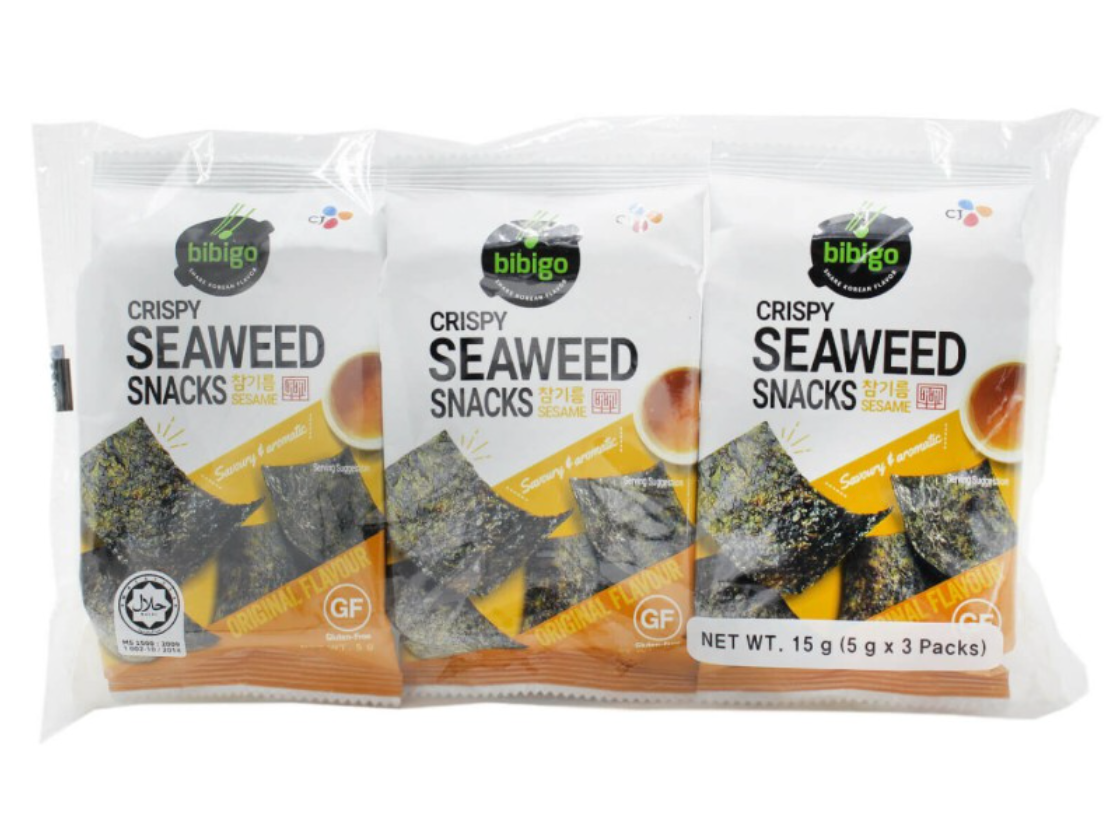 BIBIGO Seaweed Snack Crispy Original 5 G