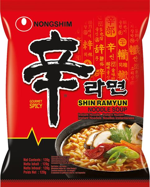 NONGSHIM Instant Noodles Shin Ramyun Very Hot 120G