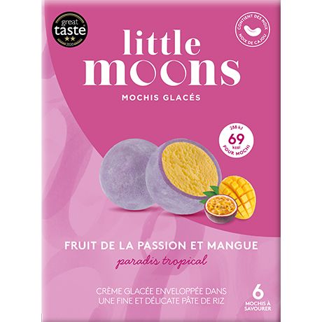 LITTLE MOONS Mochi Ice Cream Passion Fruit & Mango 192G
