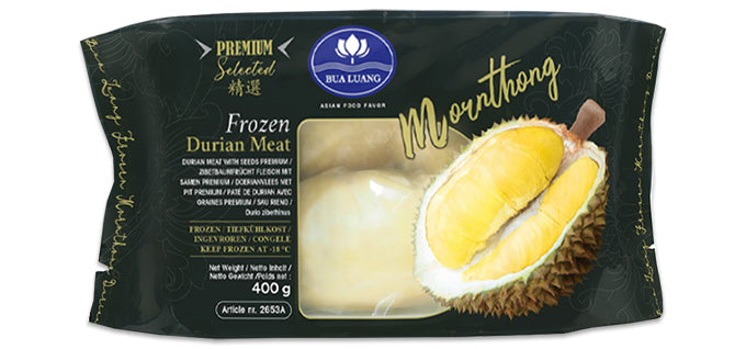 BUA LUANG Frozen Durian Meat With Seeds Premium 400G