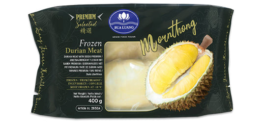 BUA LUANG Frozen Durian Meat With Seeds Premium 400G