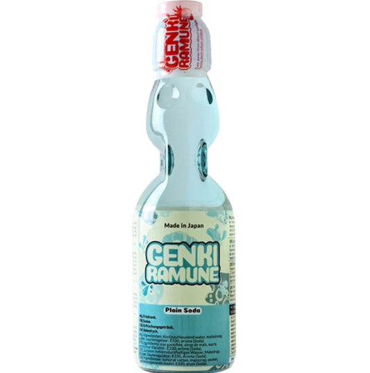 GENKI RAMUNE Soda Drink Plain 200Ml