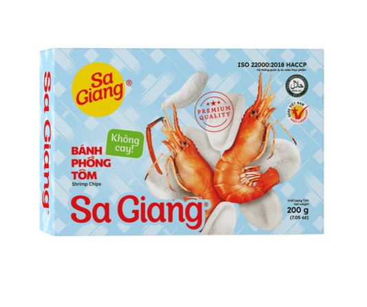 SA GIANG Unfried Shrimp Chips - Banh Phong Tom 200 G