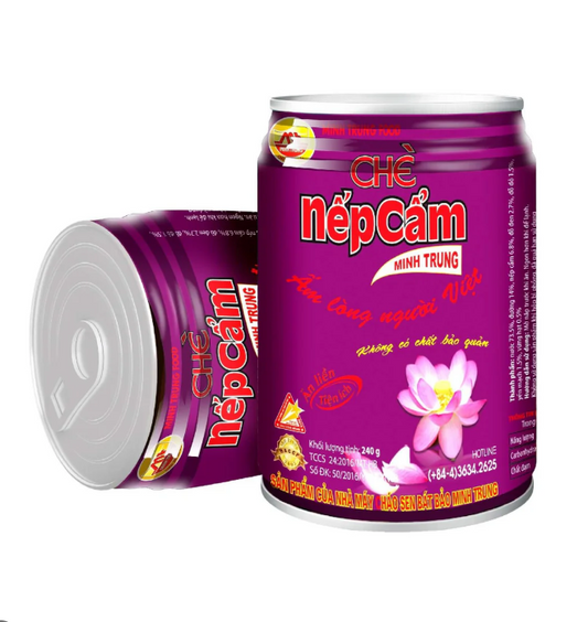 MINH TRUNG Violet Glutinous Rice Sweet Gruel - Che Nep Cam 240G