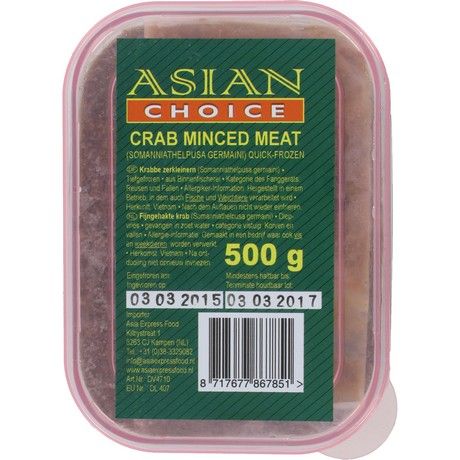 ASIAN CHOICE Crab Minced 500 G