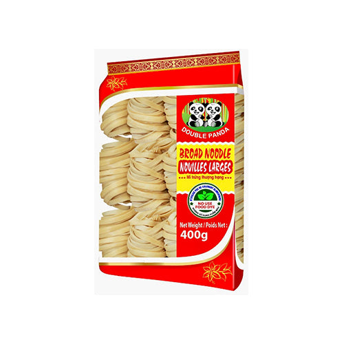 DOUBLE PANDA Broad Noodle 400G - Mi Soi Lon