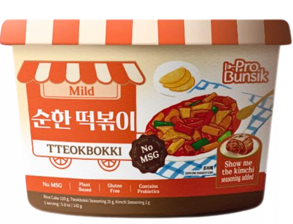 JASMINE Probunsik Tteokbokki Mild (Bowl) 142G