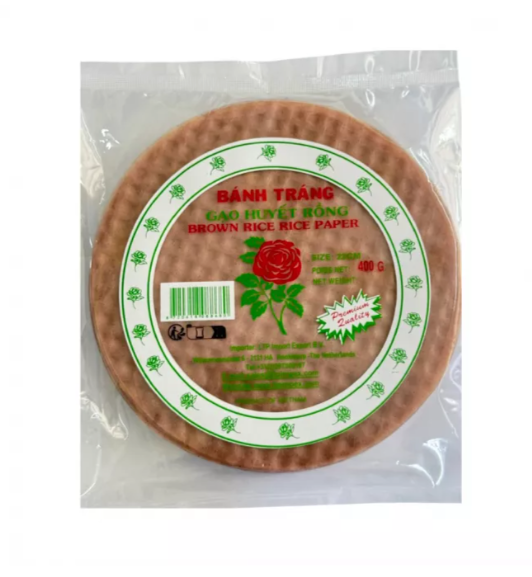 ROSE Brown Rice Paper / Banh Trang Gao Huyet Rong 400G