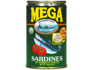 MEGA Sardines Tomato Sauce Green 155G