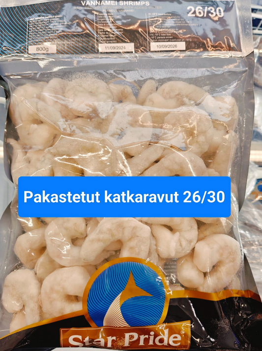 PRIDE STAR Shrimp Wh Pd 26/30 1Kg