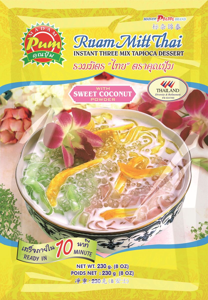 MADAM PUM Instant Tapioca Dessert Three Mix 230 G