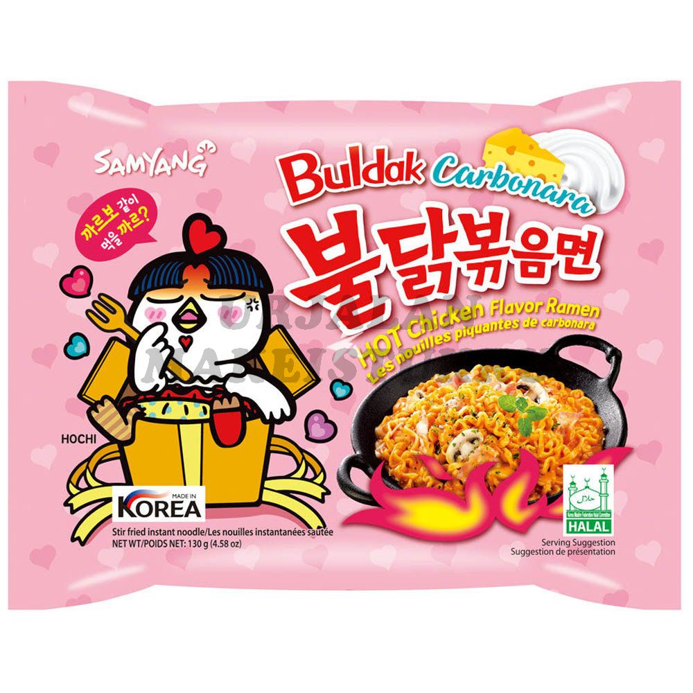 SAMYANG Buldak Ramen Hot Chicken Carbonara Noodles 130G