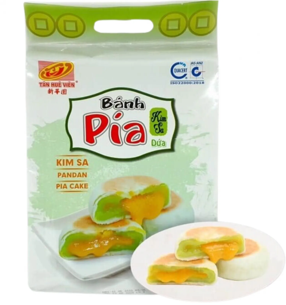 TAN HUE VIEN Pia Cake Kim Sa Pandan 480G