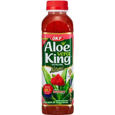 OKF Aloe Vera Drink Raspberry 500Ml