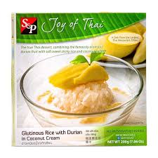 S&P Glutinous Rice Durian In Coconut Cream 200G