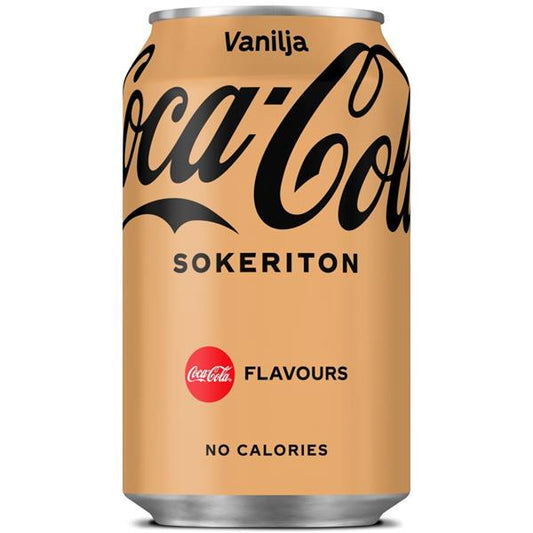 JASMINE Coca-Cola Zero Sugar Vanilja Virvoitusjuoma Tölkki 0,33 L