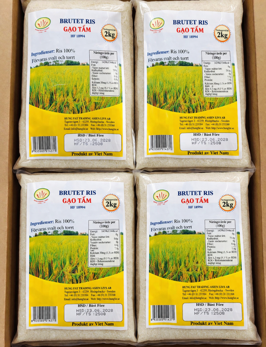 LOTUS Broken Jasmine Rice Vn / Gao Tam Thom Vietnam 2Kg