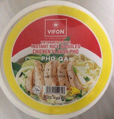 VIFON Vietnamese Instant Rice Noodles Chicken Flavor 70 G