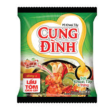 CUNG DINH Hot & Sour Prawn Flavor Noodle Bndl 79G