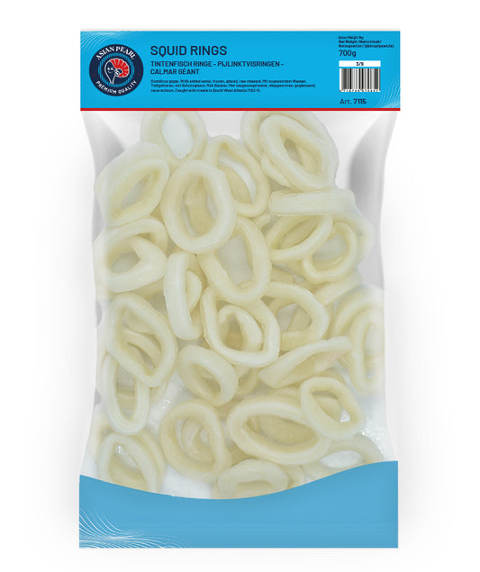 MOOIJER Squid Rings Raw Cleaned 3-9 Cm 1Kg