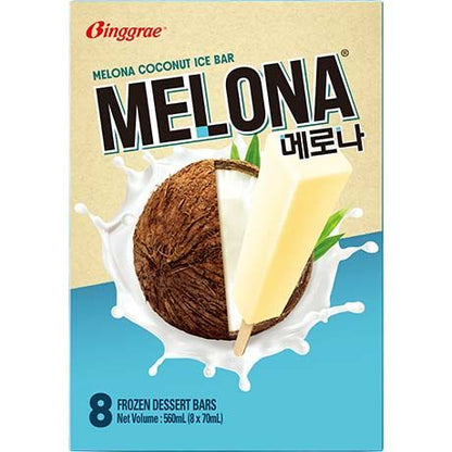BINGGRAE Melona Ice Bar Coconut 8 X 70Ml