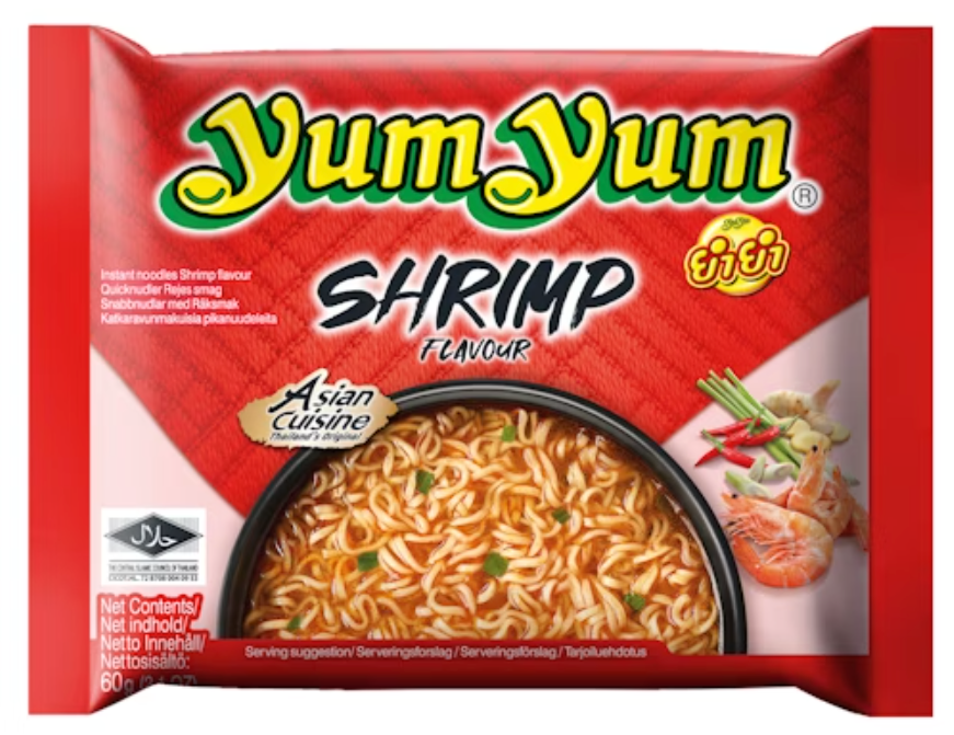 YUM YUM Instant Noodles Shrimp  60G